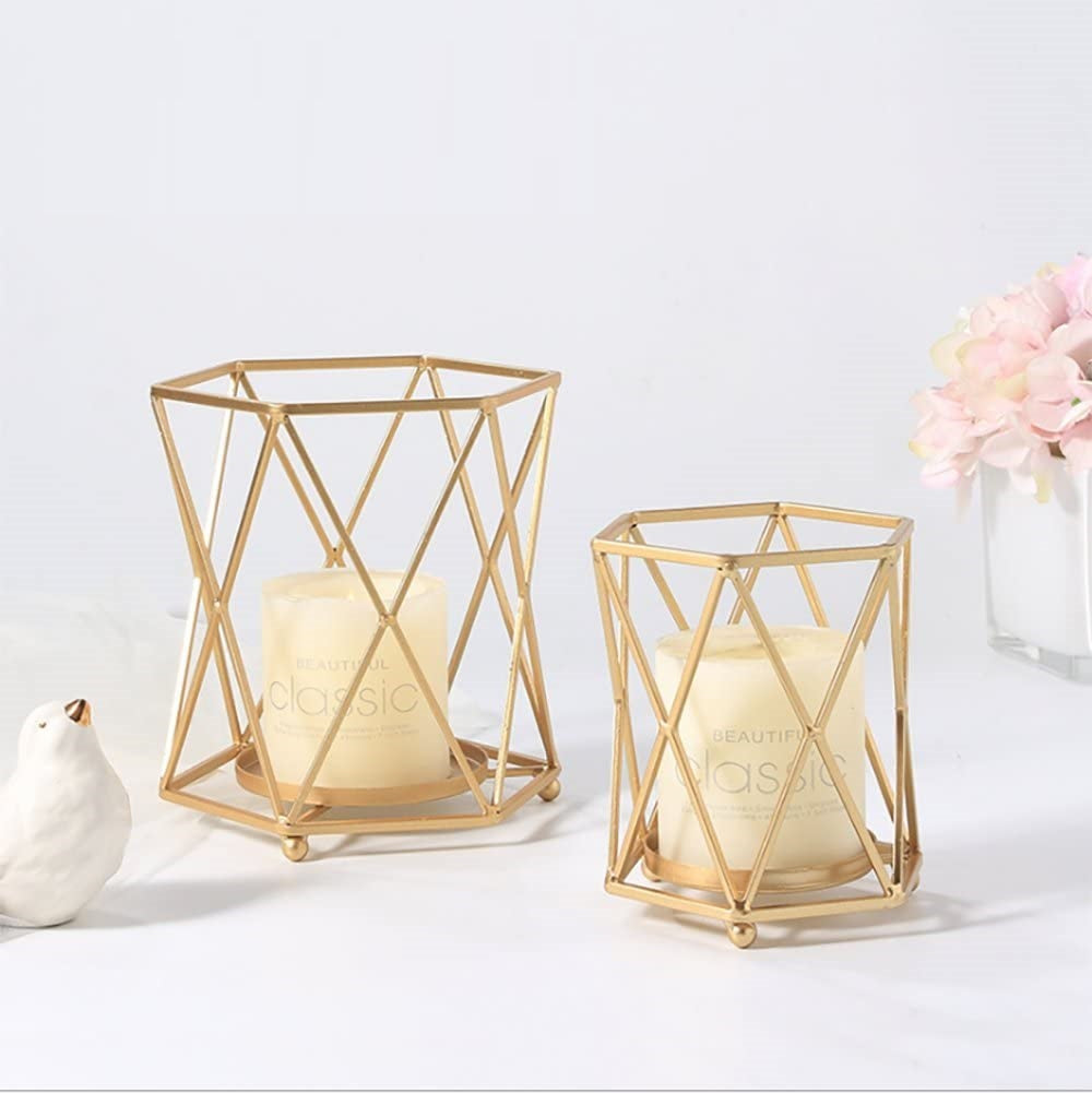 Minimalist Geometric Pillar Candle Holder