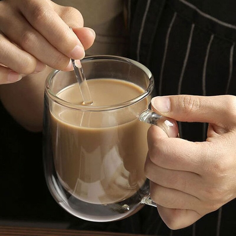 Double Wall Glass Coffee Mug