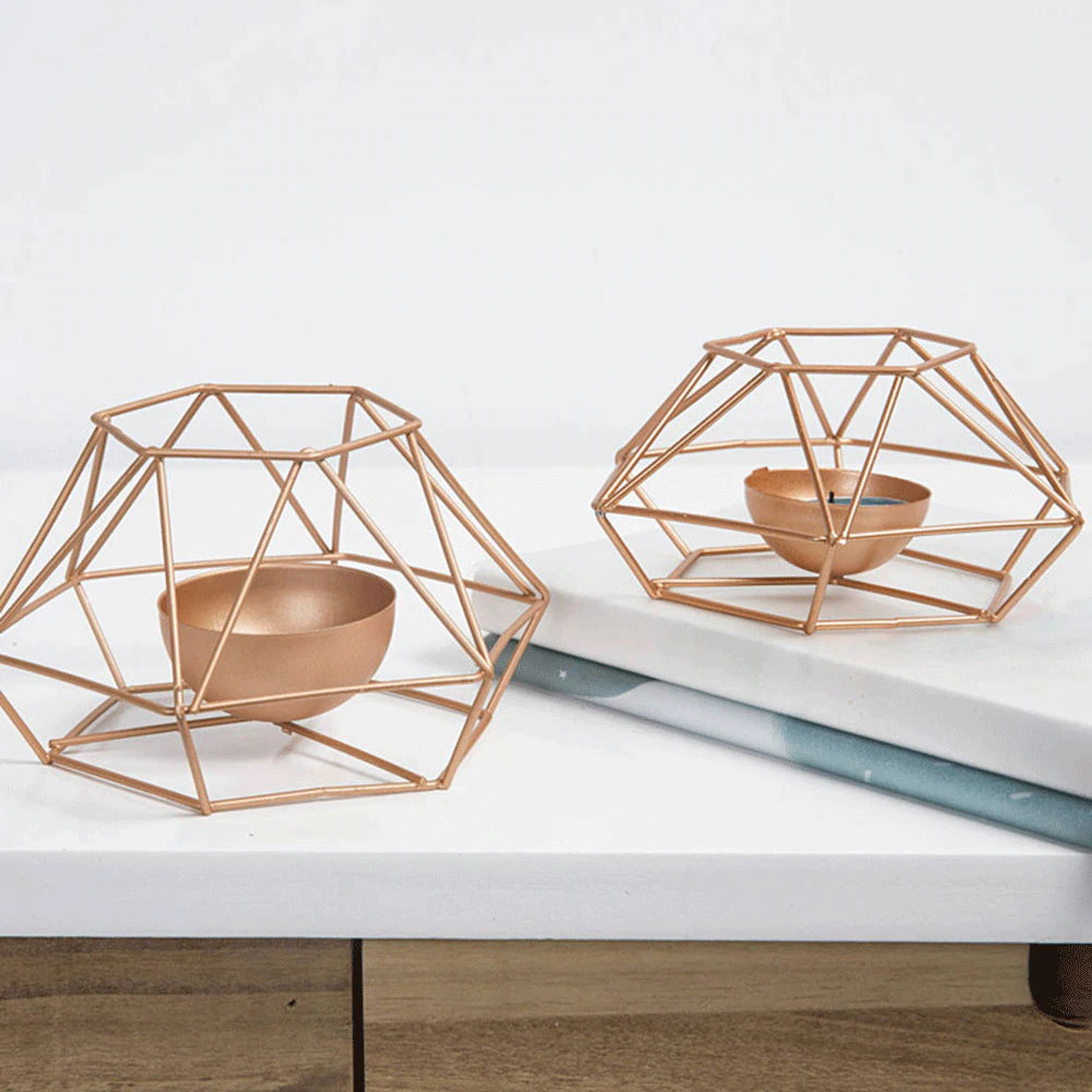 Minimalist Geometric Tealight Holder