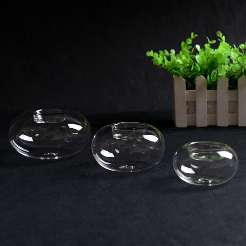 Ellipsoid Glass Tealight Holder