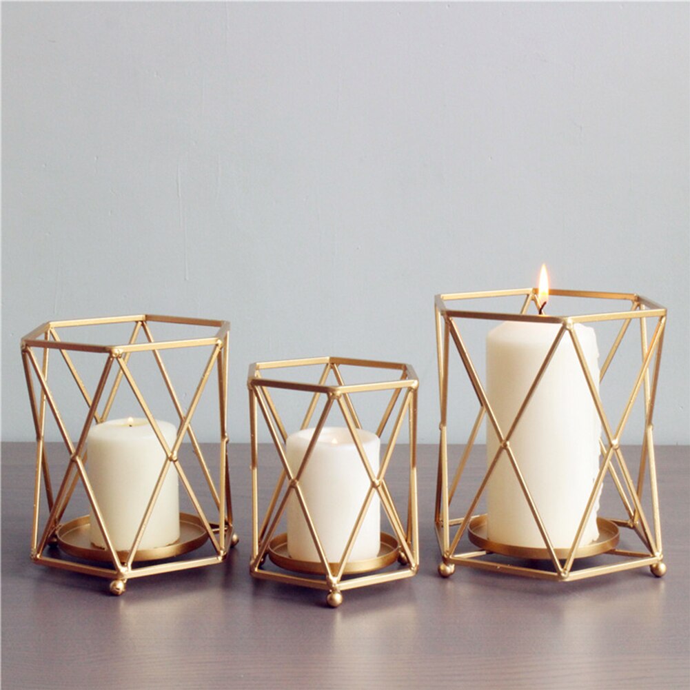 Minimalist Geometric Pillar Candle Holder