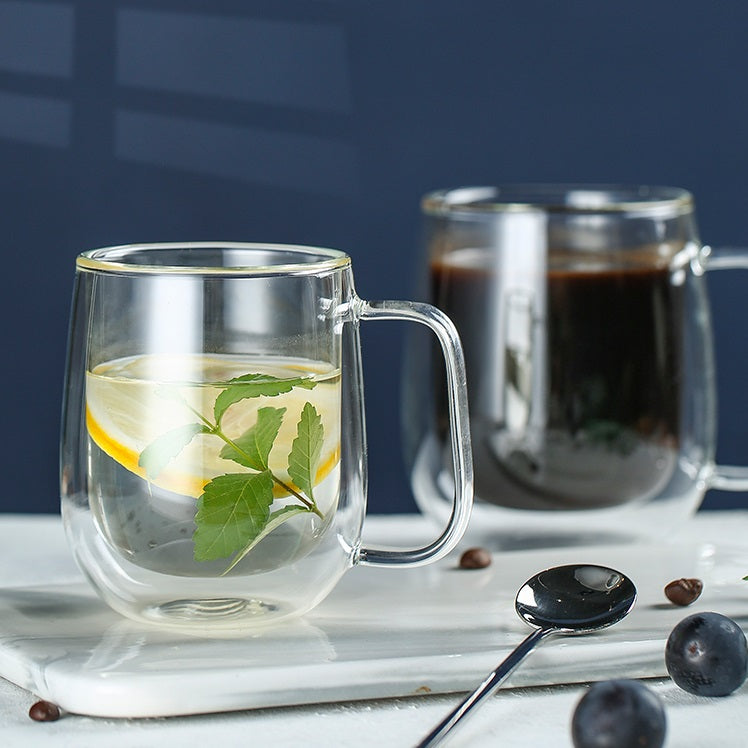 Double Wall Glass Coffee Mug