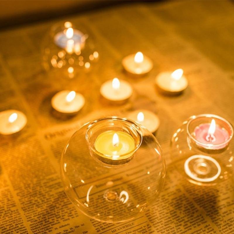 Spherical Glass Tealight Holder