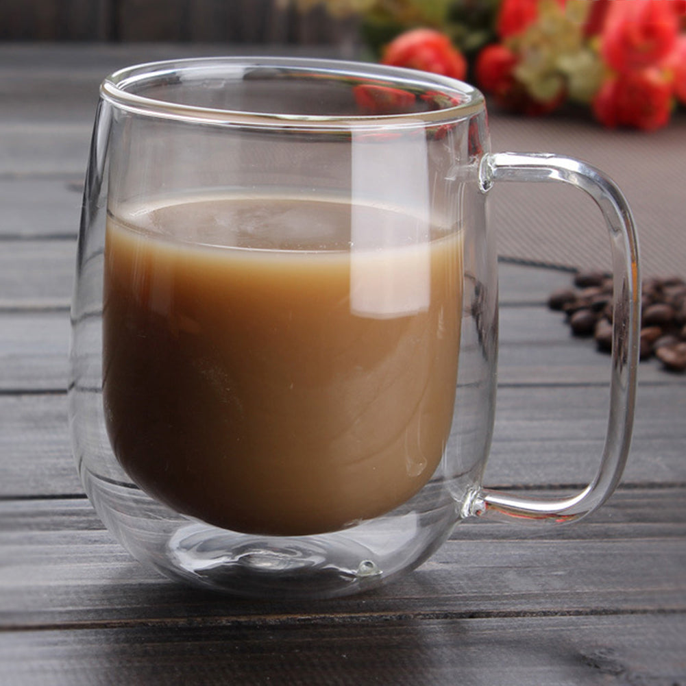 Double Wall Glass Coffee Mug