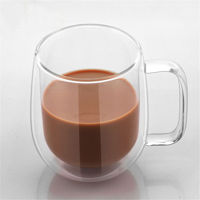 Double Wall Glass Coffee Mug