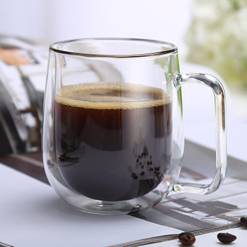 Double Wall Glass Coffee Mug