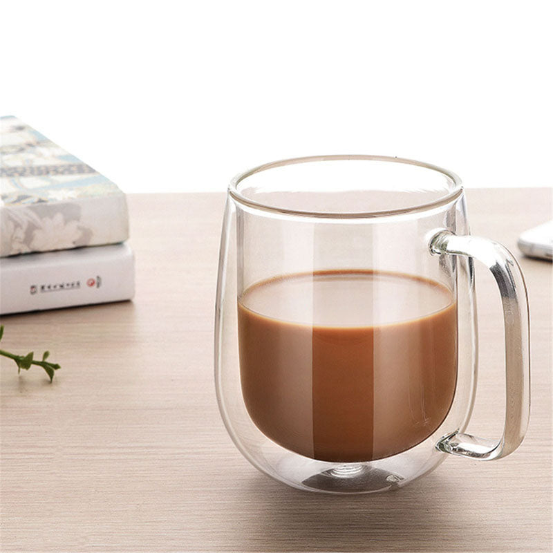 Double Wall Glass Coffee Mug