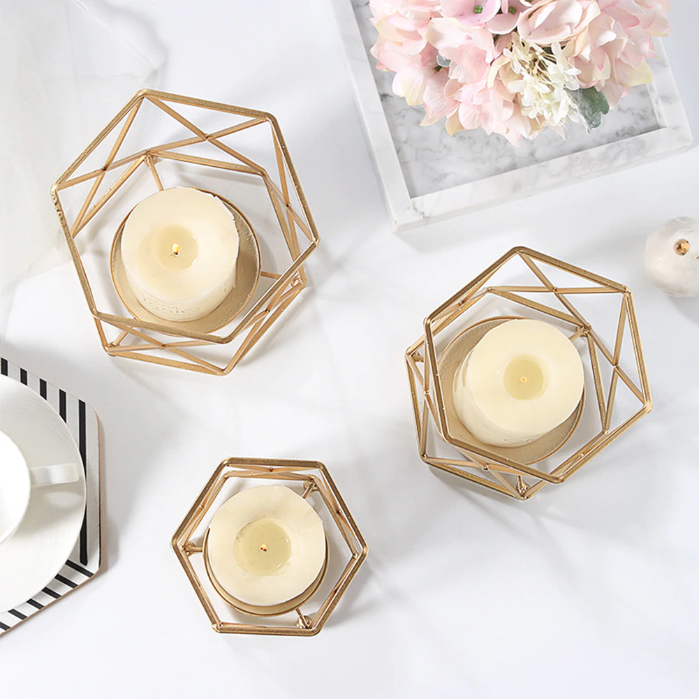 Minimalist Geometric Pillar Candle Holder