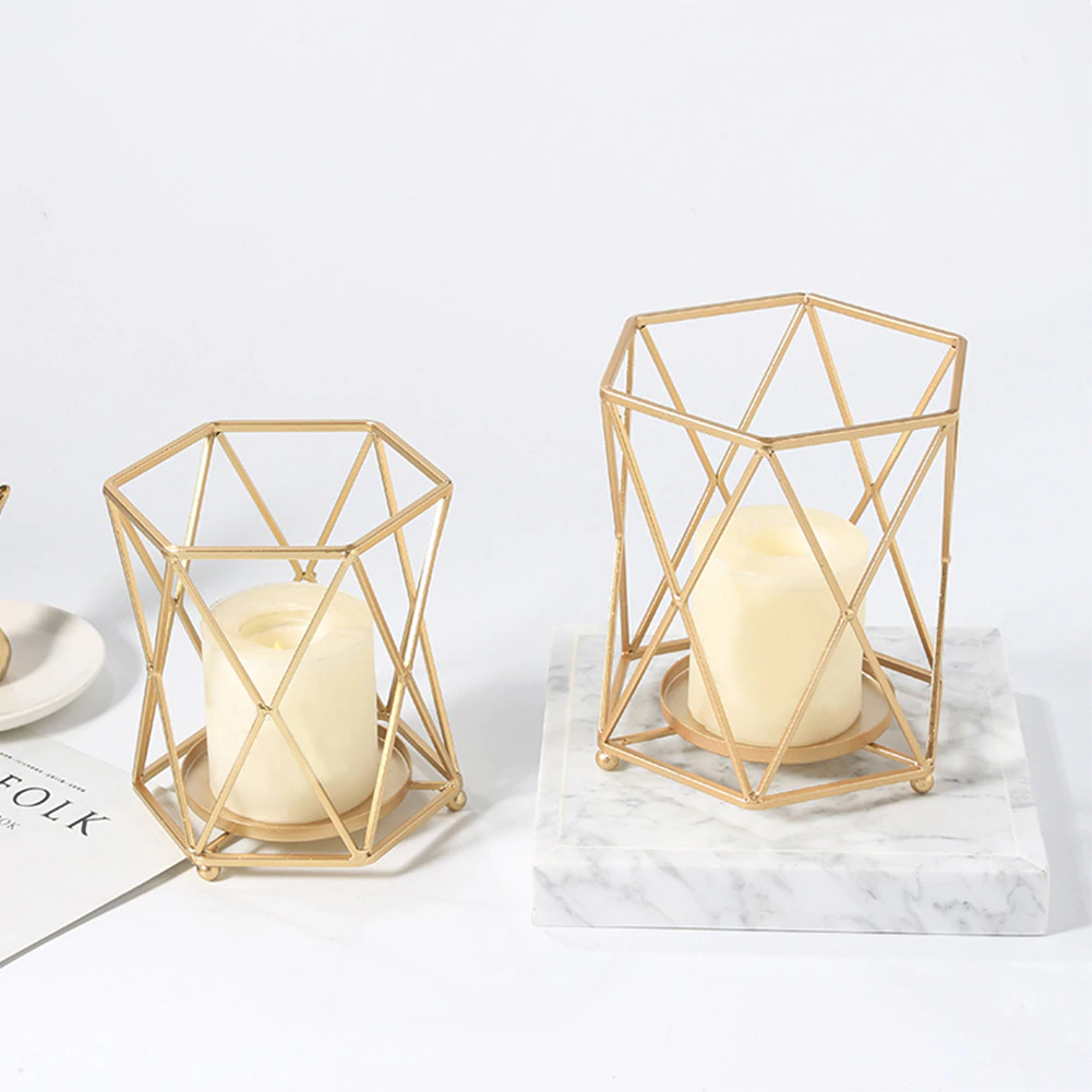 Minimalist Geometric Pillar Candle Holder