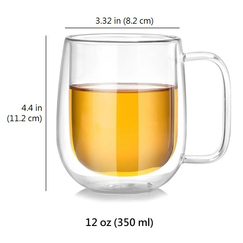 Double Wall Glass Coffee Mug