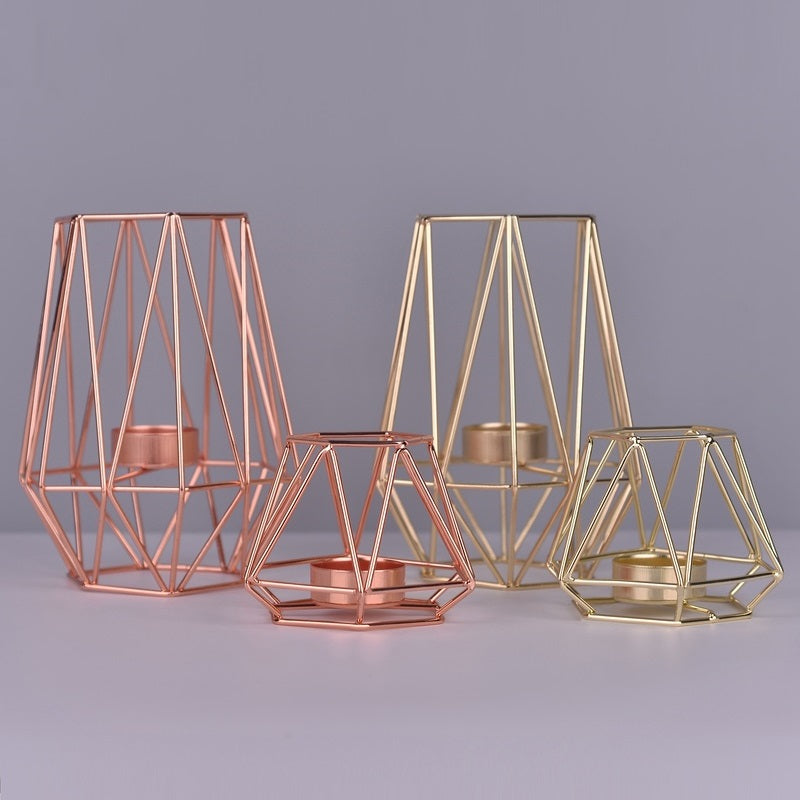 Minimalist Geometric Votive Candle Holder