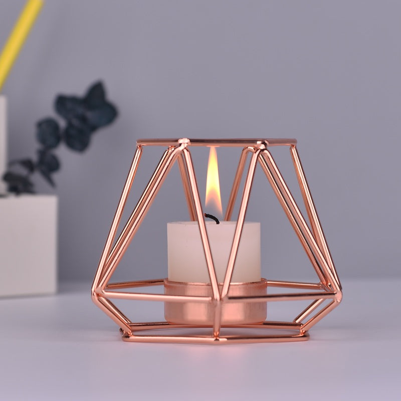 Minimalist Geometric Votive Candle Holder