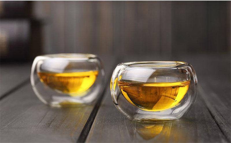 Double Wall Glass Tea Cup