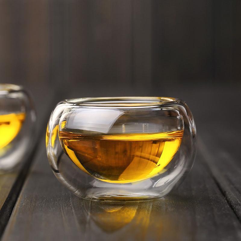 Double Wall Glass Tea Cup