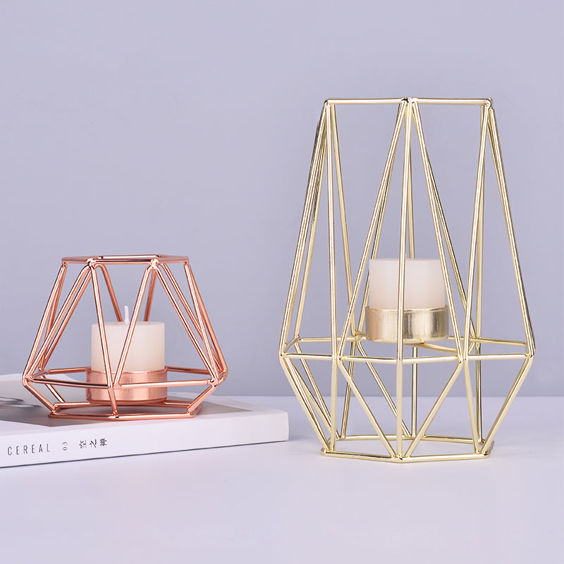 Minimalist Geometric Votive Candle Holder