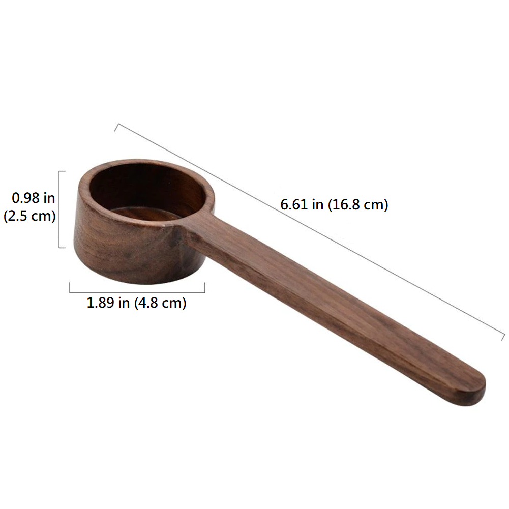 Black Walnut Wooden Coffee Scoop