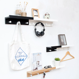 Floating Wall Shelf & Coat Rack
