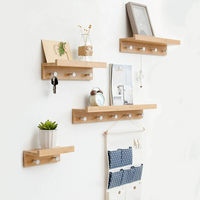 Floating Wall Shelf & Coat Rack