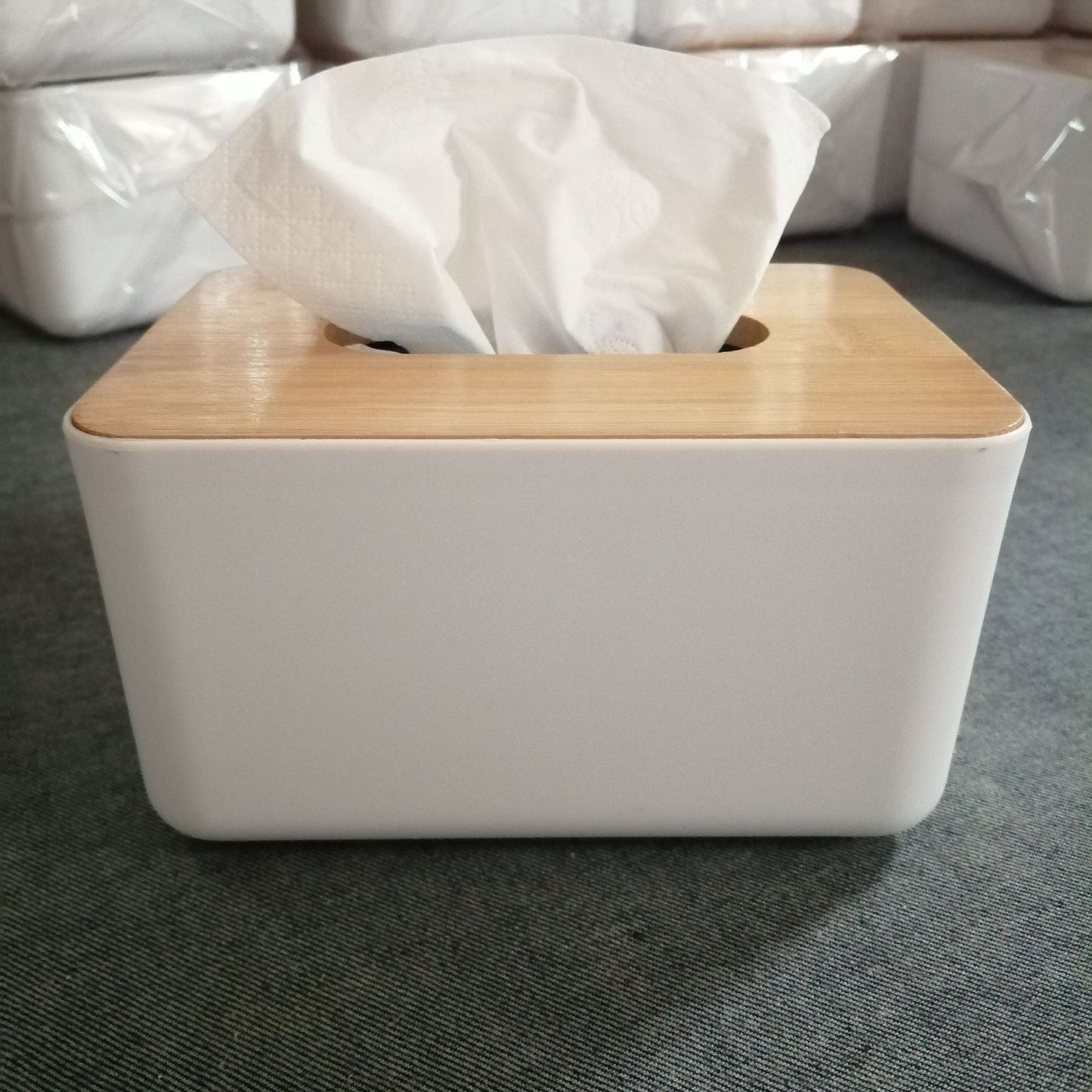 Modish White Tissue Box
