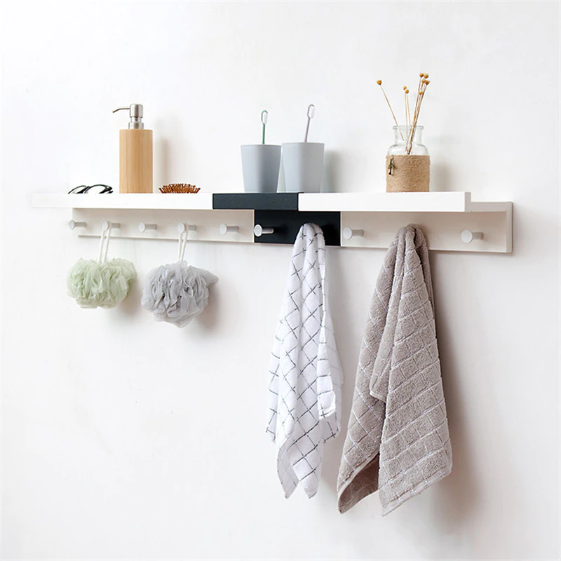 Floating Wall Shelf & Coat Rack