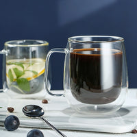 Double Wall Glass Coffee Mug