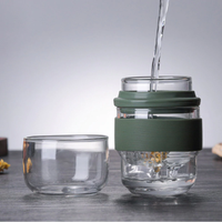 Capsule Style Portable Glass Tea Brewing Set