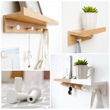 Floating Wall Shelf & Coat Rack