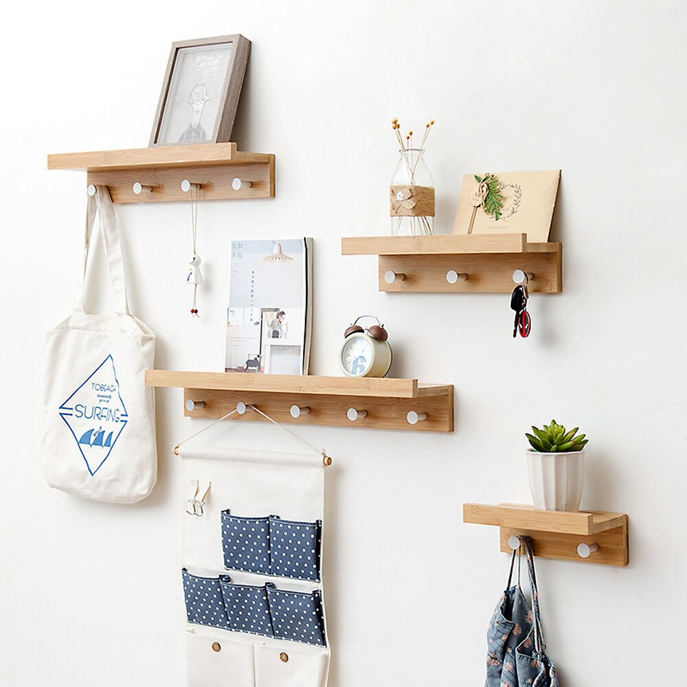 Floating Wall Shelf & Coat Rack