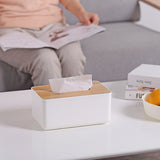 Modish White Tissue Box
