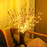 Pussy Willow Branch Floral Decor Lights