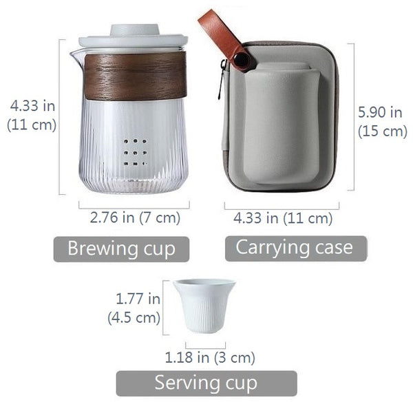 Minimalist Beaker Style Portable Tea Brewing Set – Yes Please n