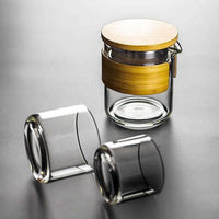 Beaker Style Portable Glass Tea Brewing Set