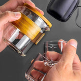 Beaker Style Portable Glass Tea Brewing Set