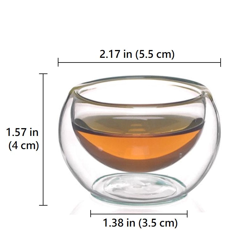 Double Wall Glass Tea Cup