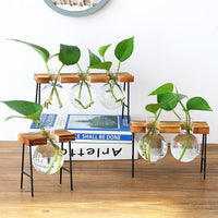 Mini Bracket Stool Style Tabletop Hydroponic Plant Vase