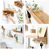 Floating Wall Shelf & Coat Rack
