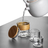 Beaker Style Portable Glass Tea Brewing Set