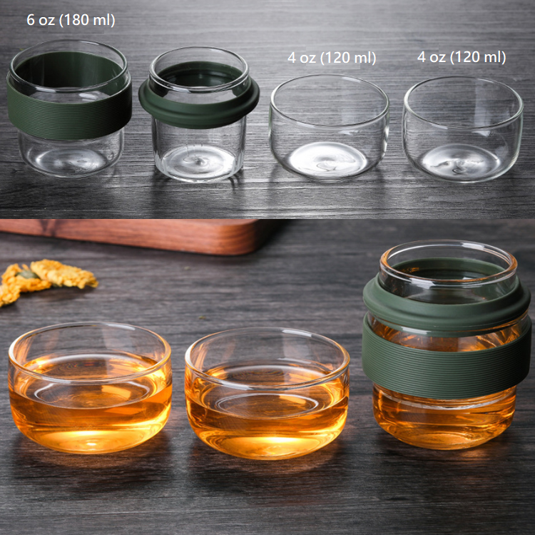 Capsule Style Portable Glass Tea Brewing Set