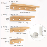 Floating Wall Shelf & Coat Rack